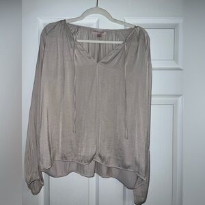Philosophy Taupe Relaxed Blouse